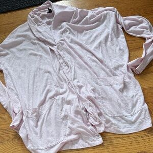 J. Crew Light Pink thin wrap sweater